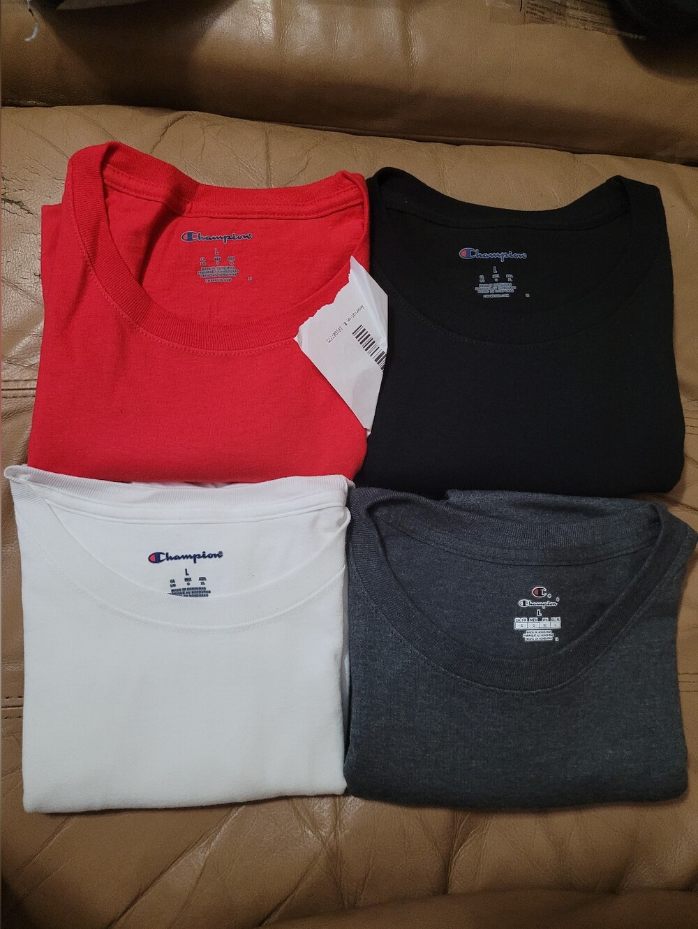 New 4 Large Champion Shirts